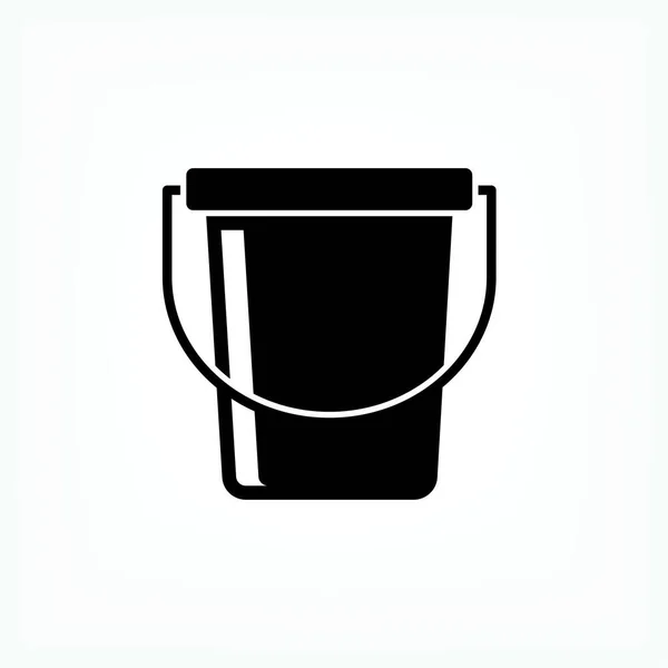 Eimer Ikone Symbol Für Haushaltsgeräte Vektor — Stockvektor