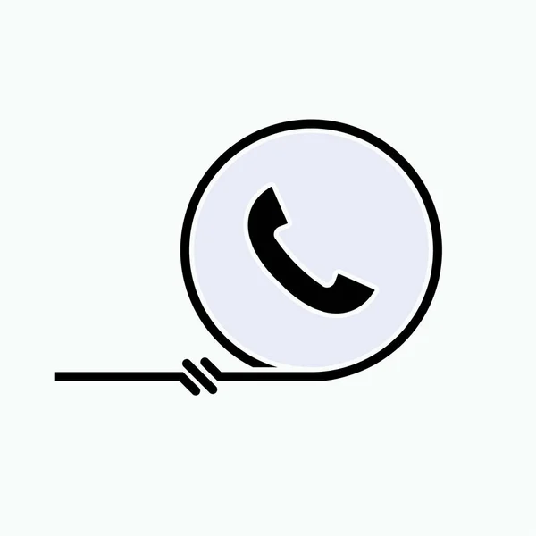 Liga Icon Telefone Símbolo Telefone Vetor — Vetor de Stock