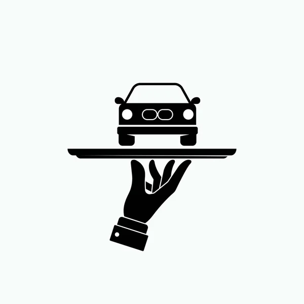 Bilförsäkringsikonen Fordonspresenter Prissymbol Vektor — Stock vektor
