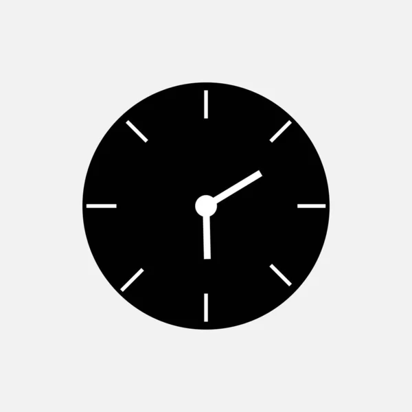 時計アイコン 時間表示 デザイン プレゼンテーション ウェブサイト またはアプリ要素のためのトレンディーなシンボル Vector — ストックベクタ