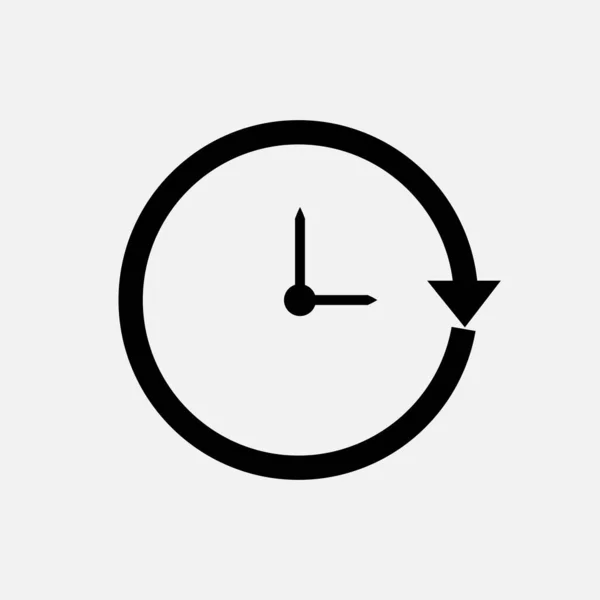 Icono Del Reloj Señal Tiempo Símbolo Moda Para Diseño Presentación — Archivo Imágenes Vectoriales