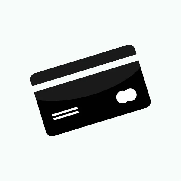 Ícone Cartão Crédito Sem Dinheiro Elemento Pagamento — Vetor de Stock