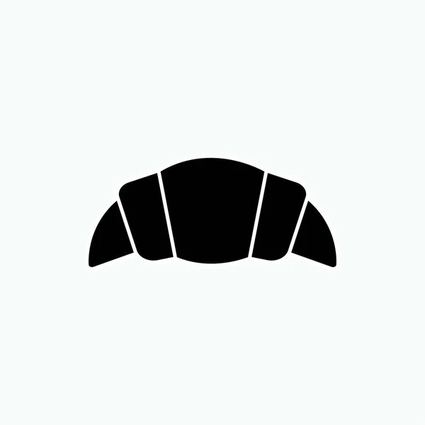 Croissant Icon Symbol Pečiva Vektor — Stockový vektor