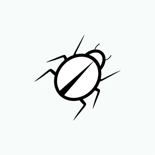 Debug Icon Símbolo Error Vector Presentado Line Art Style — Archivo Imágenes Vectoriales