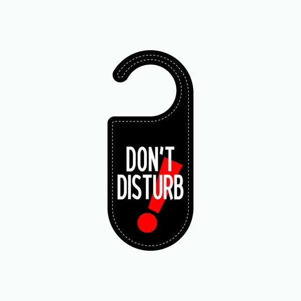 Don Disturb Label Nachrichtensymbol Vektor — Stockvektor