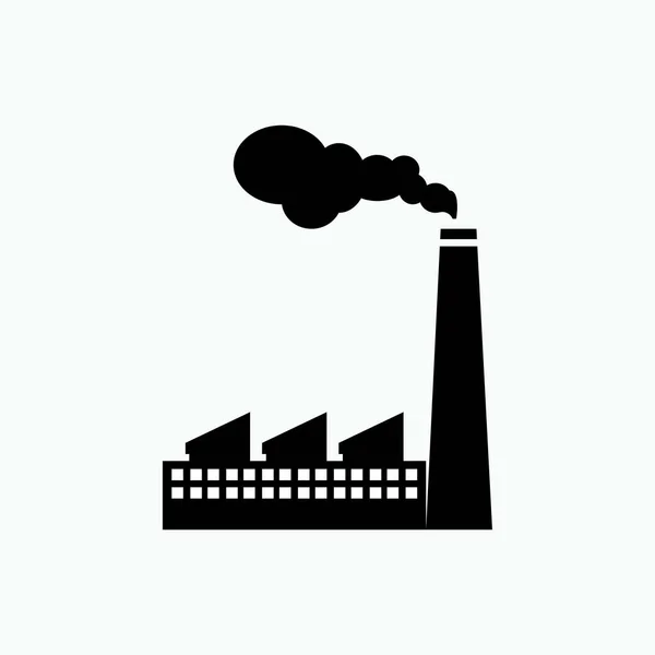 Ikona Fabryki Symbol Przemysłu Wektor — Wektor stockowy
