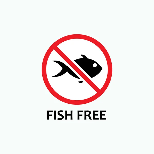 魚のフリーサインとシンボル ベクトル — ストックベクタ