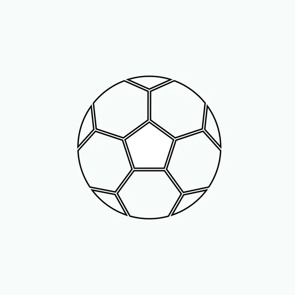 Icono Fútbol Fútbol Ball Illustration Aplicado Como Signo Simple Símbolo — Archivo Imágenes Vectoriales