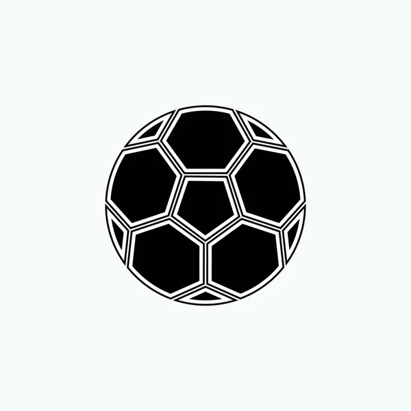 Icono Fútbol Fútbol Ball Illustration Aplicado Como Signo Simple Símbolo — Vector de stock