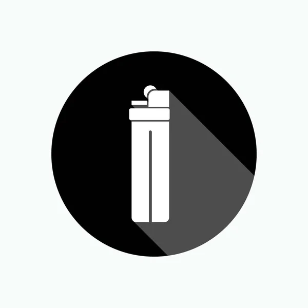 Gasbrenner Ikone Vorhanden Feuerzeug Symbol Vektor — Stockvektor