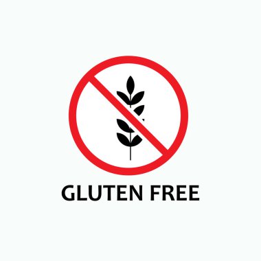 Glütensiz Simge Vektörü. Tasarım, Sunum, Web Sitesi veya Uygulamalar İçin Sembol. 