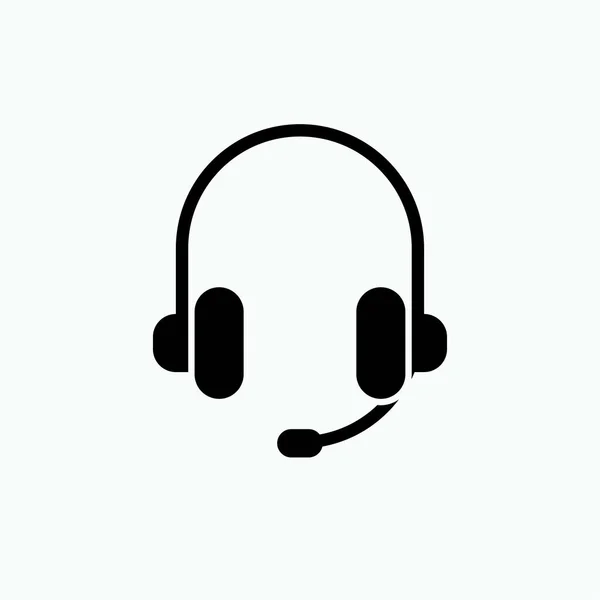 Kulaklık Simgesi Kulaklık Müşteri Hizmeti Sembolü Vektör — Stok Vektör