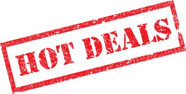 Ateşli Anlaşma Damgası. Kırmızı Metin Plastik Mürekkep Vektör.