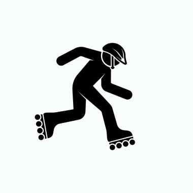 Inline Skate Icon. Sport, Recreation Symbol - Vector clipart