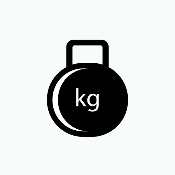 Kettlebells Icon 用于设计 网站或应用程序元素的体操设备符号 — 图库矢量图片
