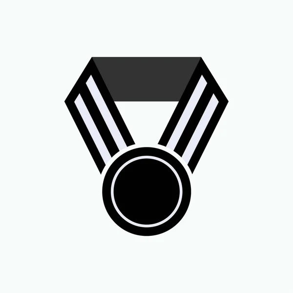 Medalowa Ikona Honoru Ilustracja Nagród Champion Symbol Zwycięzcy Projektowania Strony — Wektor stockowy