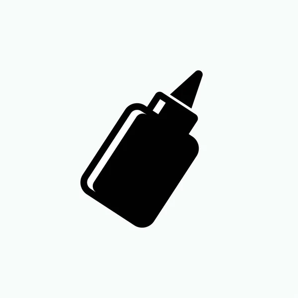 Mustard Sauce Bottle Icon Simbol Makanan Komplemen Vektor - Stok Vektor