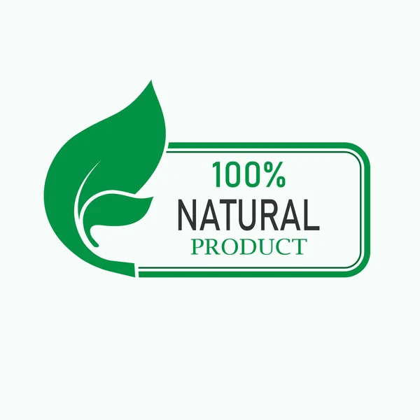 Natural Product Icon Vector Sign Symbol Design Presentation Website Apps — Stock Vector