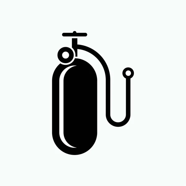 Sauerstoff Ikone Symbol Vektor — Stockvektor