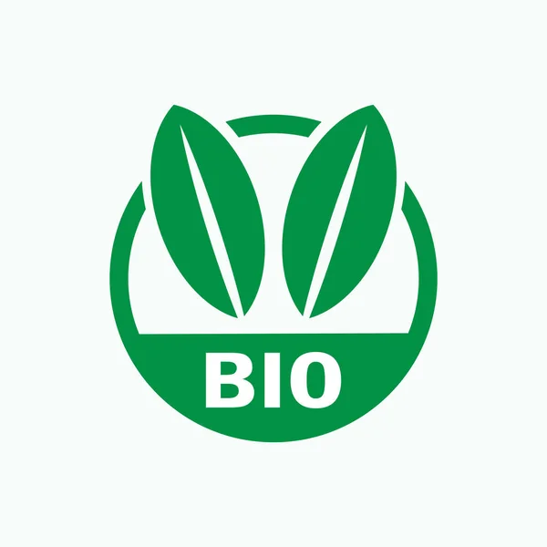 Bio Produkt Icon Symbol Für Natürliche Inhaltsstoffe Vektor — Stockvektor