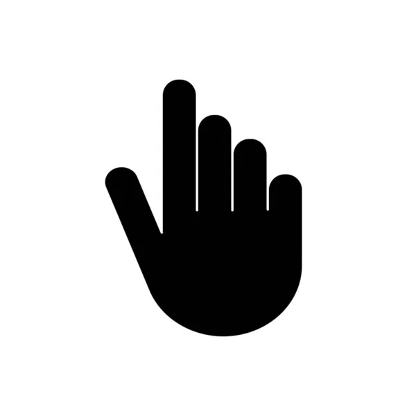 Pointer Cursor Iconen Pijlen Het Web Muisklik Hand Pixel Symbool — Stockvector