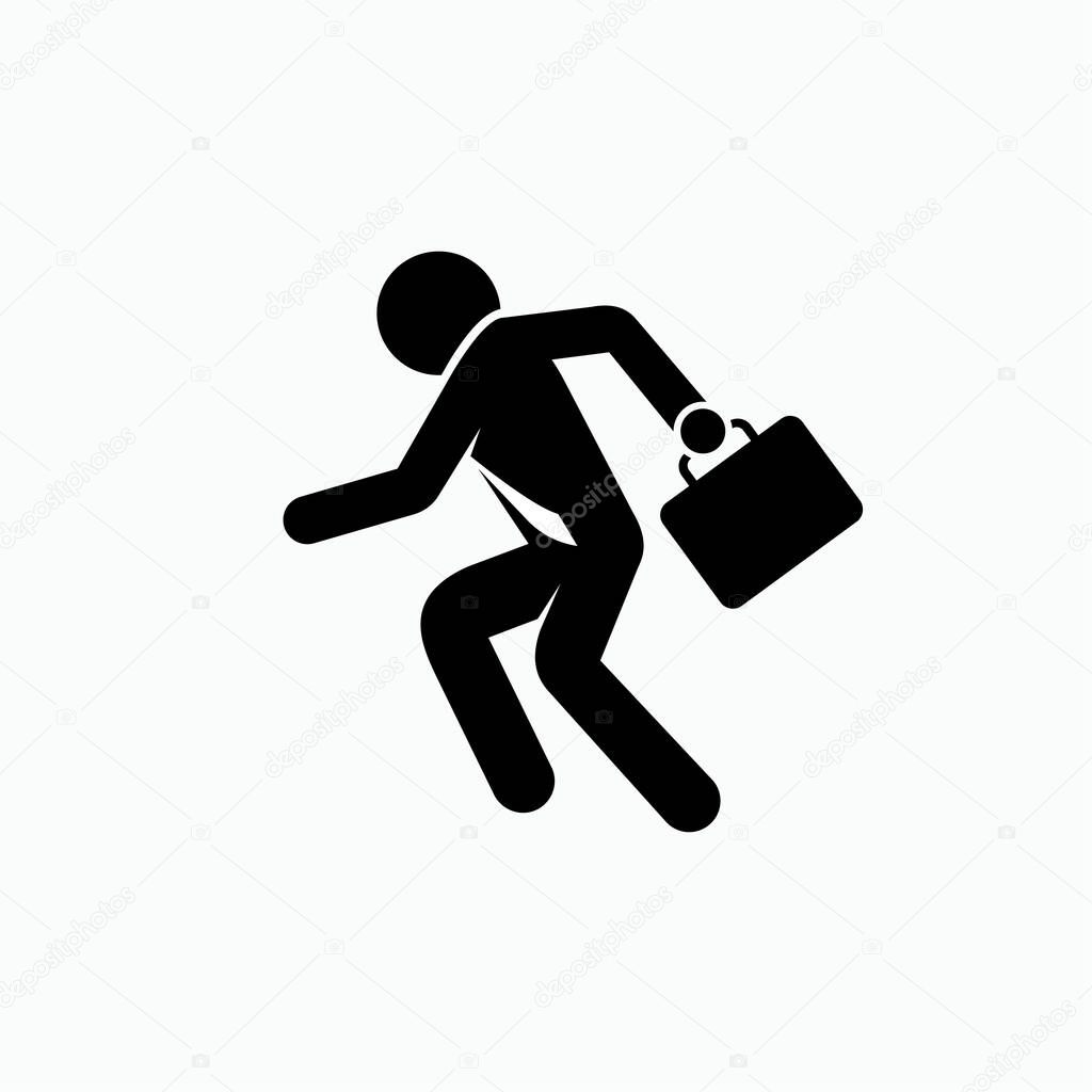 Rush Hour Icon. Hurry Up Symbol - Vector.