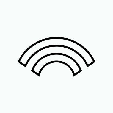 Simge Simgesi. Bağlantı, İletişim Teknolojisi Element Sembolü - Vektör.    