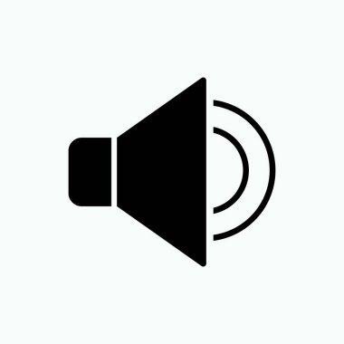 Sözcü Simgesi - Tasarım ve Web siteleri, Sunum veya Uygulama için İşaret Biçiminde Vektör İllüstrasyonu.