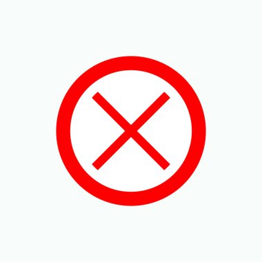 Simgeyi Durdur - Yasaklama Vektörü, Tasarım, Sunum, Web Sitesi veya Uygulamalar İçin İmzalama ve Sembol.