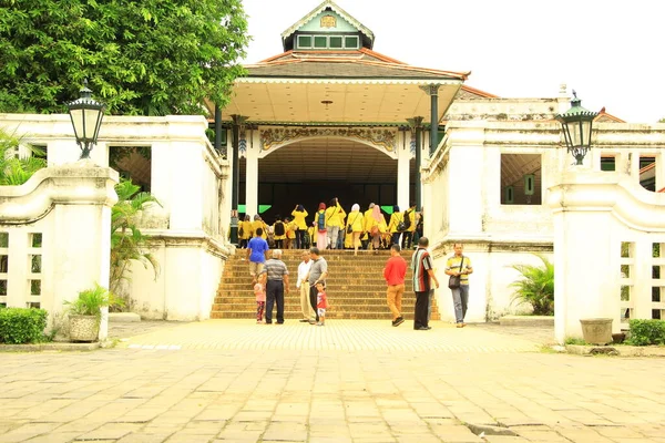 Wejście Pałacu Yogyakarta Kompleks Pałacowy Jogja — Zdjęcie stockowe