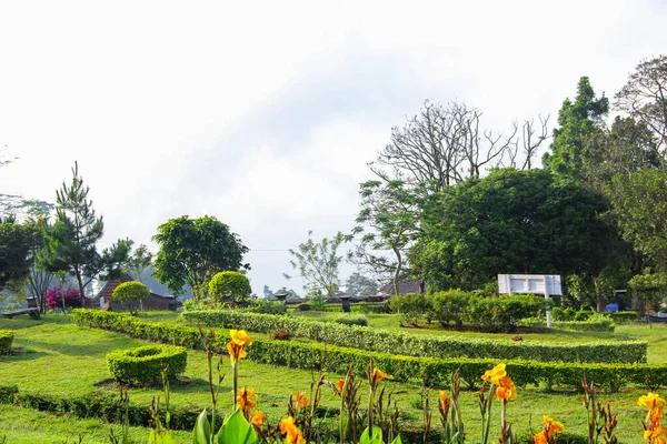 Tempel Gedong Songo Garten — Stockfoto