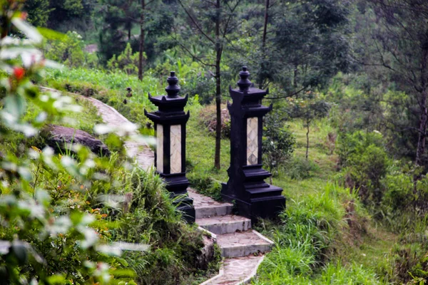 Brama Świątyni Gedong Songo Indonezja — Zdjęcie stockowe