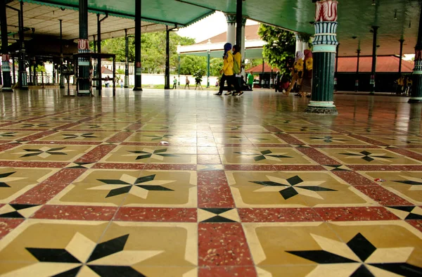 Mosaikboden Kraton Palastkomplex — Stockfoto