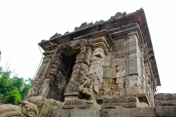 Struktura Chrámu Gedong Songo Nízký Úhel Pohledu — Stock fotografie