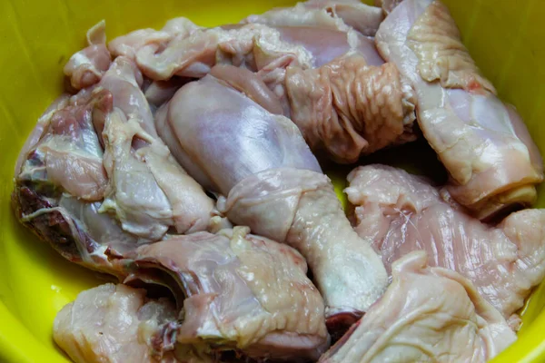 Close Daging Ayam Mentah — Stok Foto