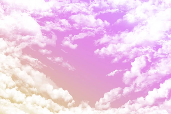 Realistic cloud texture with a pink sky, Watercolor background paint, illustration