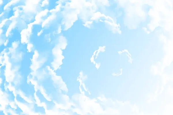 Bulut Arkaplanlı Mavi Gökyüzü Bir Girdap Oluşturur Basit Bir Arkaplan Telifsiz Stok Imajlar