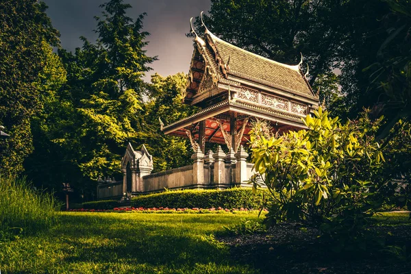 stock image Thai temple in Bad Homburg. Original Theitempel in Germany in Bad Homburg a gift and is in the Kuhrpark