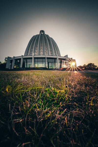  Bahai Temple in Germany Hessen Hofheim at sunrise. Nice light and great photos