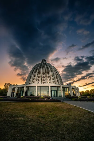 stock image  Bahai Temple in Germany Hessen Hofheim at sunrise. Nice light and great photos