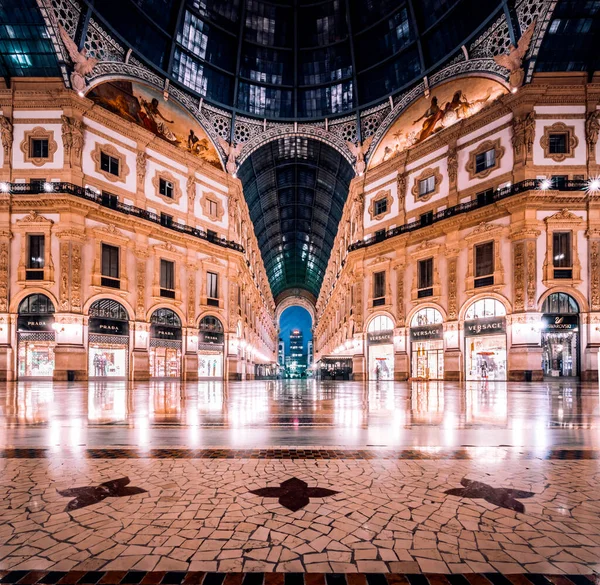 Galleria Vittorio Emanuele Milano Itália — Fotografia de Stock