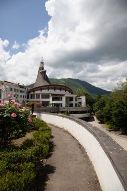 San Gerardo Maiella Sığınağı, Salerno 'daki güzel kilise, Campania, Salerno, İtalya