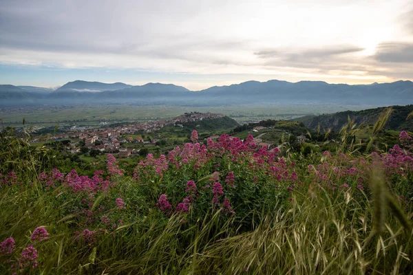 Grande Paesaggio Montagna Paesaggio Girato Nella Regione Salerno Campania Italia Foto Stock