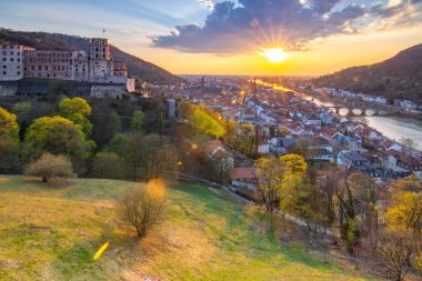 Heidelberg Castle is a ruin above the old town. It is a landmark of the city of Heidelberg, Baden-Wrttemberg, Germany.