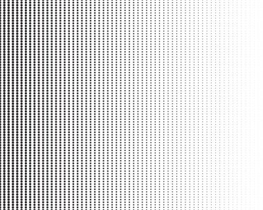 Dikey noktalar çizgi deseni, siyah renk yarım ton soyut arkaplan.