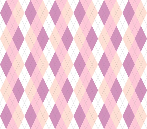 Pastell Argyle Nahtlose Muster Hintergrund — Stockvektor