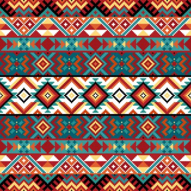 Yerli Amerikan tasarımı, Etnik desen, Soyut geometrik süs.