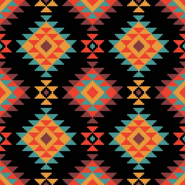 Yerli Amerikan Kusursuz, Etnik desenli Soyut Navajo tarzı arkaplan, duvar kağıdı, vektör illüstrasyonu, tekstil, kumaş, giysi, batik, halı, nakış