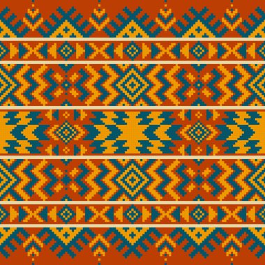 Kabile geometrik desen, Navajo süsü, geleneksel Amerikan Yerlisi deseni..