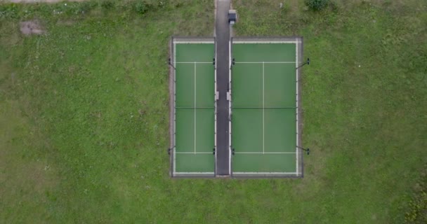 Nyáron Svédországi Teniszpályán Evezünk Kiváló Minőségű Felvételek — Stock videók
